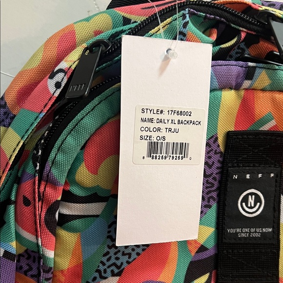 Neff Multicolor Patterned Backpack - Picture 2 of 7